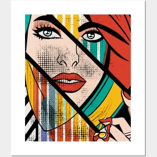 Pop Art Girl Posters and Art